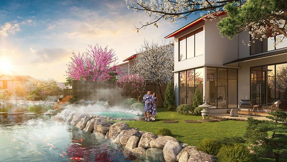 Mẫu biệt thự đơn lập của dự án Sun Onsen Village Limited Edition.