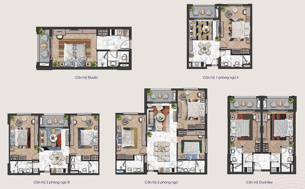 Mặt bằng các loại diện tích căn hộ tầng 15tòa tháp H3 và H4 của Hillside. Mặt bằng các loại diện tích căn hộ tầng 15tòa tháp H3 và H4 của Hillside.