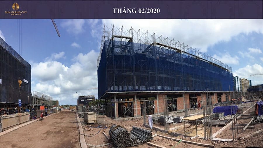Tiến độ xây dựng Sun Grand City New An Thới Nam Phú Quốc tháng 02/2020