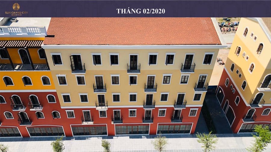 Tiến độ xây dựng Sun Grand City New An Thới Nam Phú Quốc tháng 02/2020