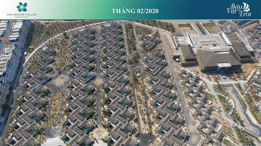 Tiến độ xây dựng Sun Premier Village Kem Beach Resort tháng 02/2020