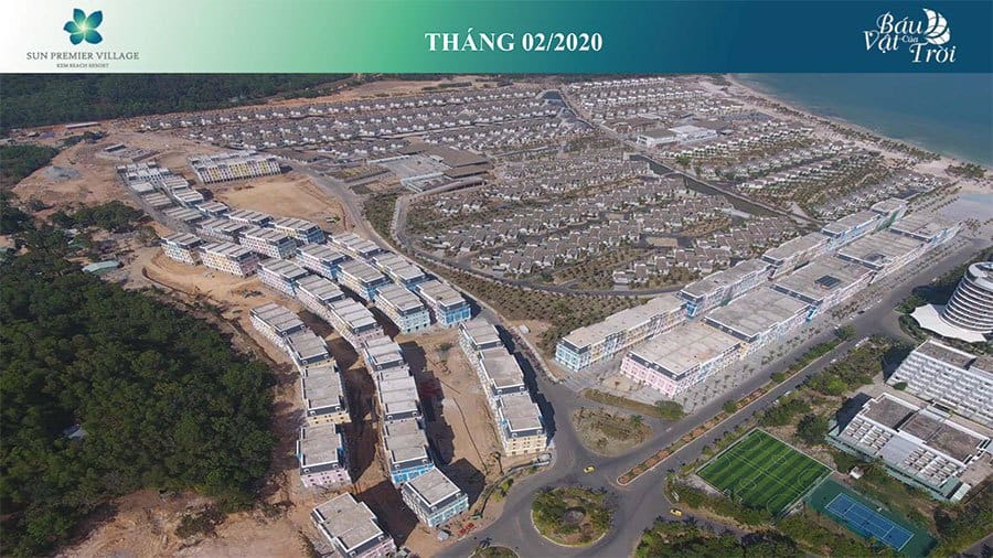Tiến độ xây dựng Sun Premier Village Kem Beach Resort tháng 02/2020