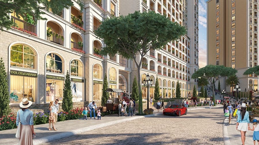 Trung tâm mua sắm tại Shophouse khối đế của mỗi block căn hộ Hillside. Trung tâm mua sắm tại Shophouse khối đế của mỗi block căn hộ Hillside.