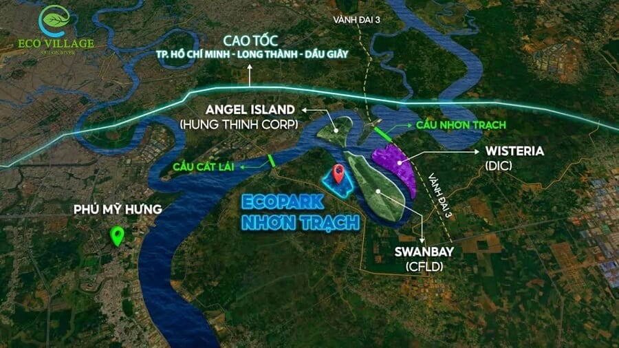 Vị trí dự án Eco Village Saigon River