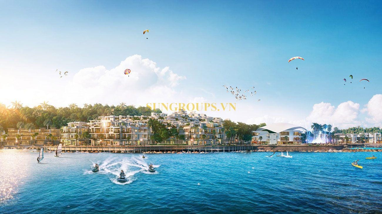 Shophouse The Santo Port với những căn trực diện biển là lợi thế kinh doanh vượt trội cho khách hàng.