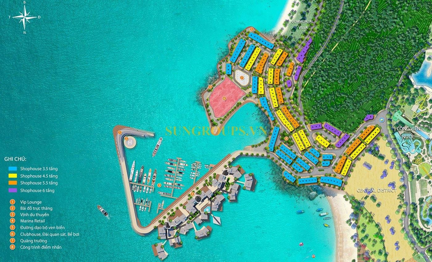Mặt bằng tổng thể sản phẩm The Santo Port