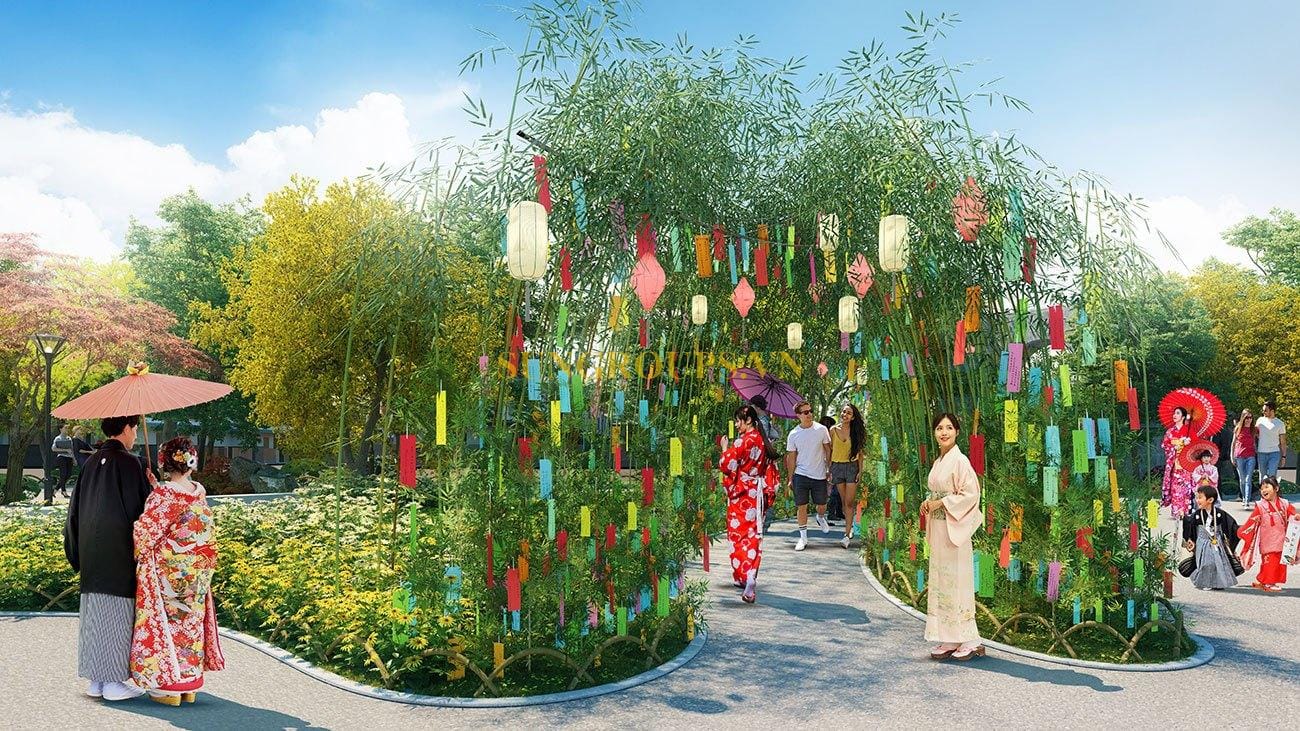 Công viên bốn mùa Tanabata tại Sun Beauty