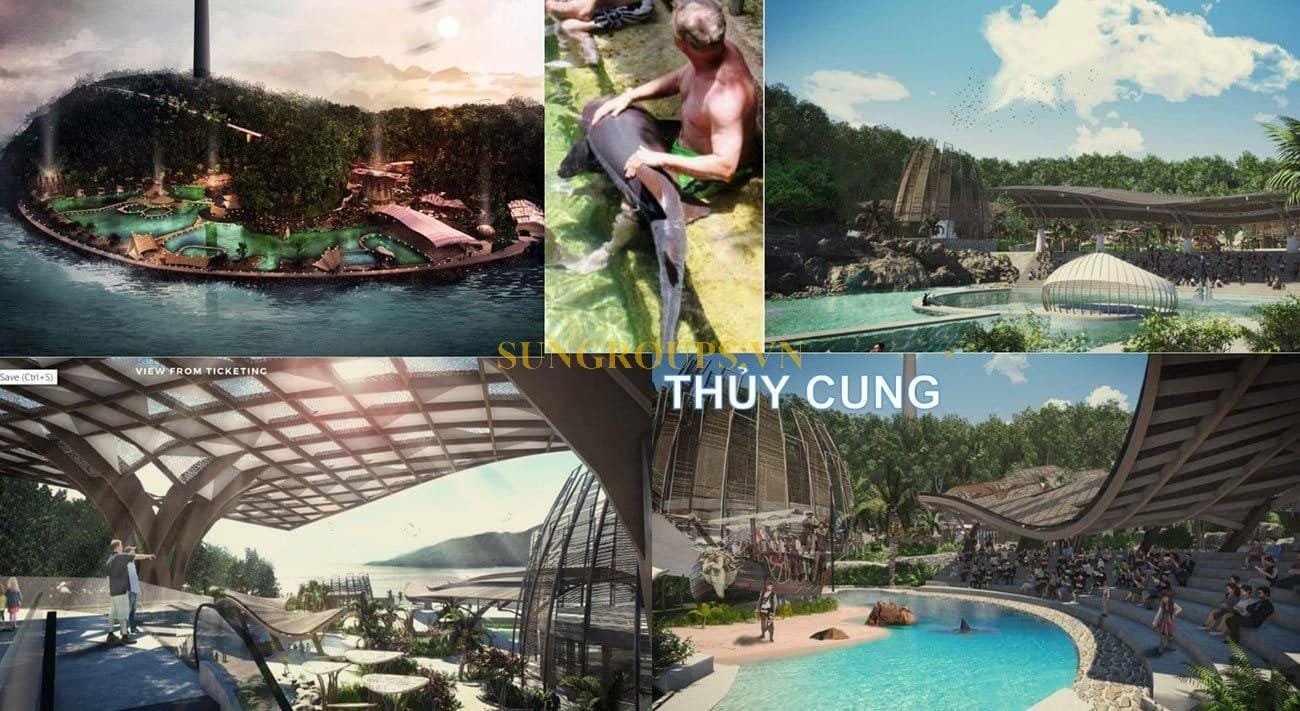 Đến tham quan thuỷ cung và khu bảo tồn cá heo đầu tiên tại Hòn Thơm.
