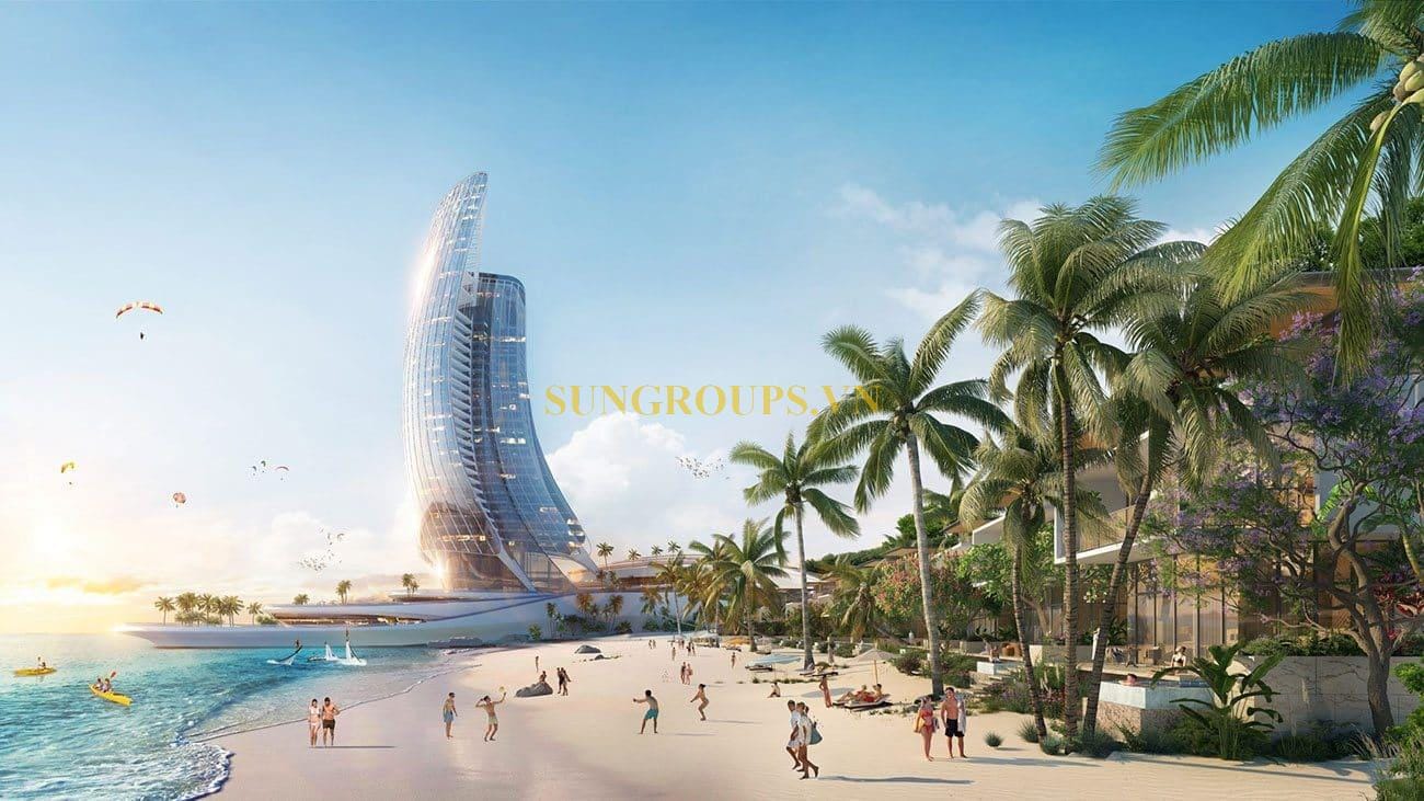 Tòa nhà Cánh Buồm - Biểu tượng tại Hon Thom Paradise Island