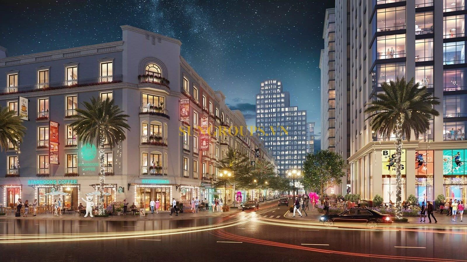 Thiết kế shophouse Sun Grand Boulevard tại Sầm Sơn.