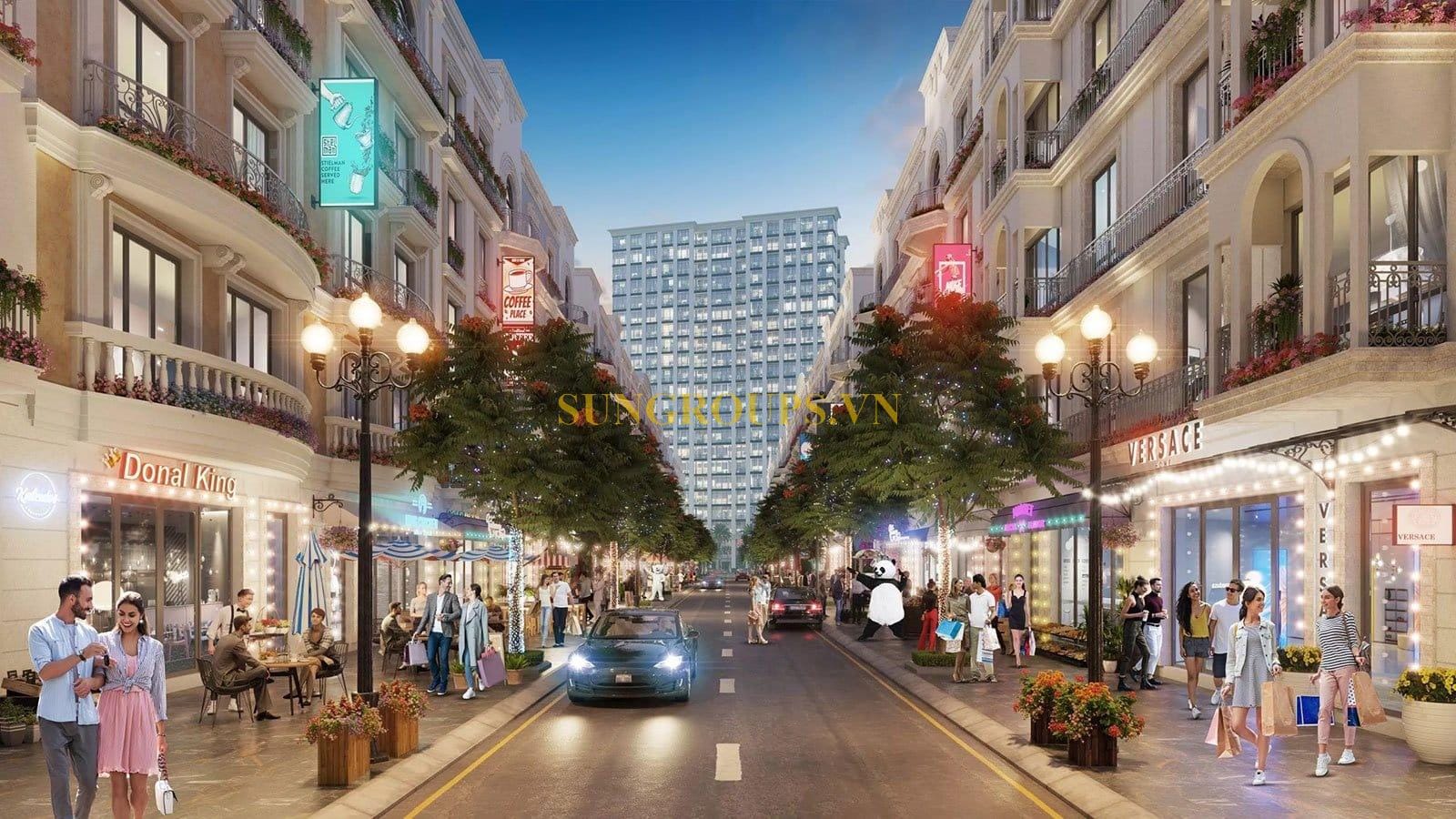Thiết kế shophouse Sun Grand Boulevard tại Sầm Sơn.