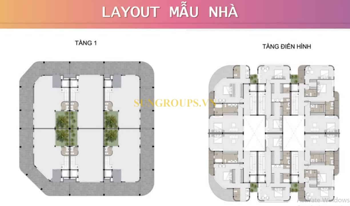 Mặt bằng shophouse Art-Decor
