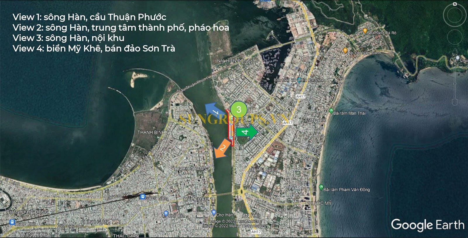 Tầm view sống động hiếm có tại dự án Sun Symphony Residence Đà Nẵng