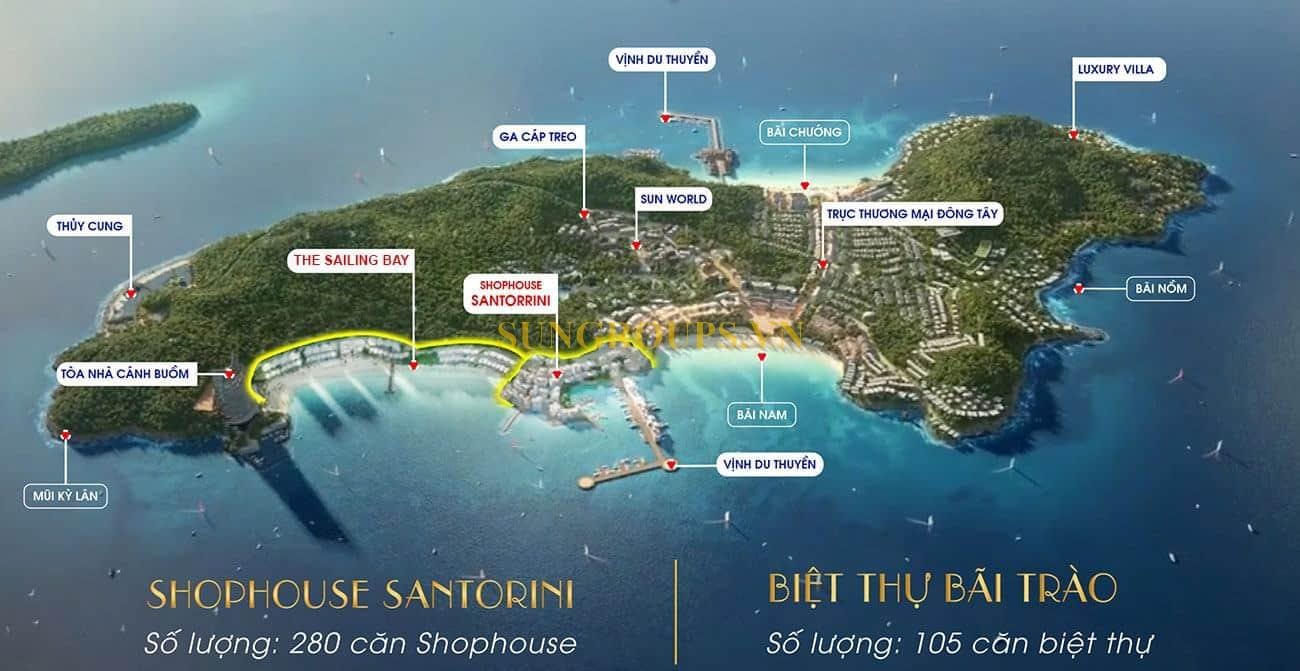 The Sailing Bay 21 Vị trí The Sailing Bay trên đảo Hòn Thơm.