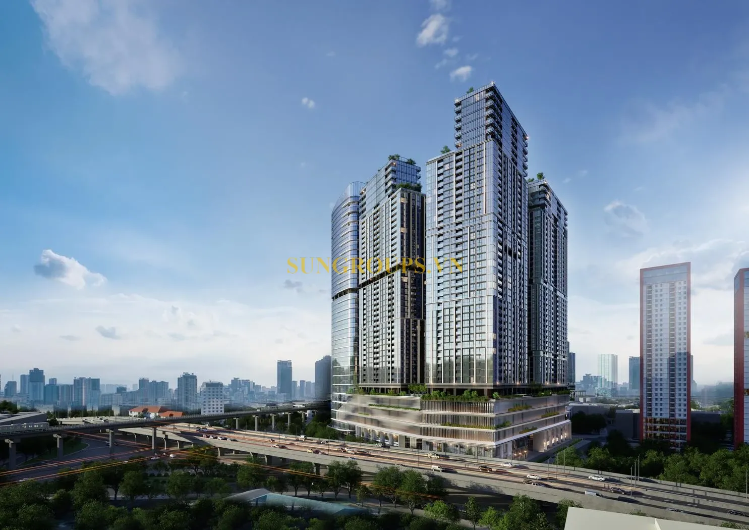Dự án nằm cận kề ga Metro Nhổn – ga Hà Nội và hệ thống giao thông kết nối đa chiều xung quanh