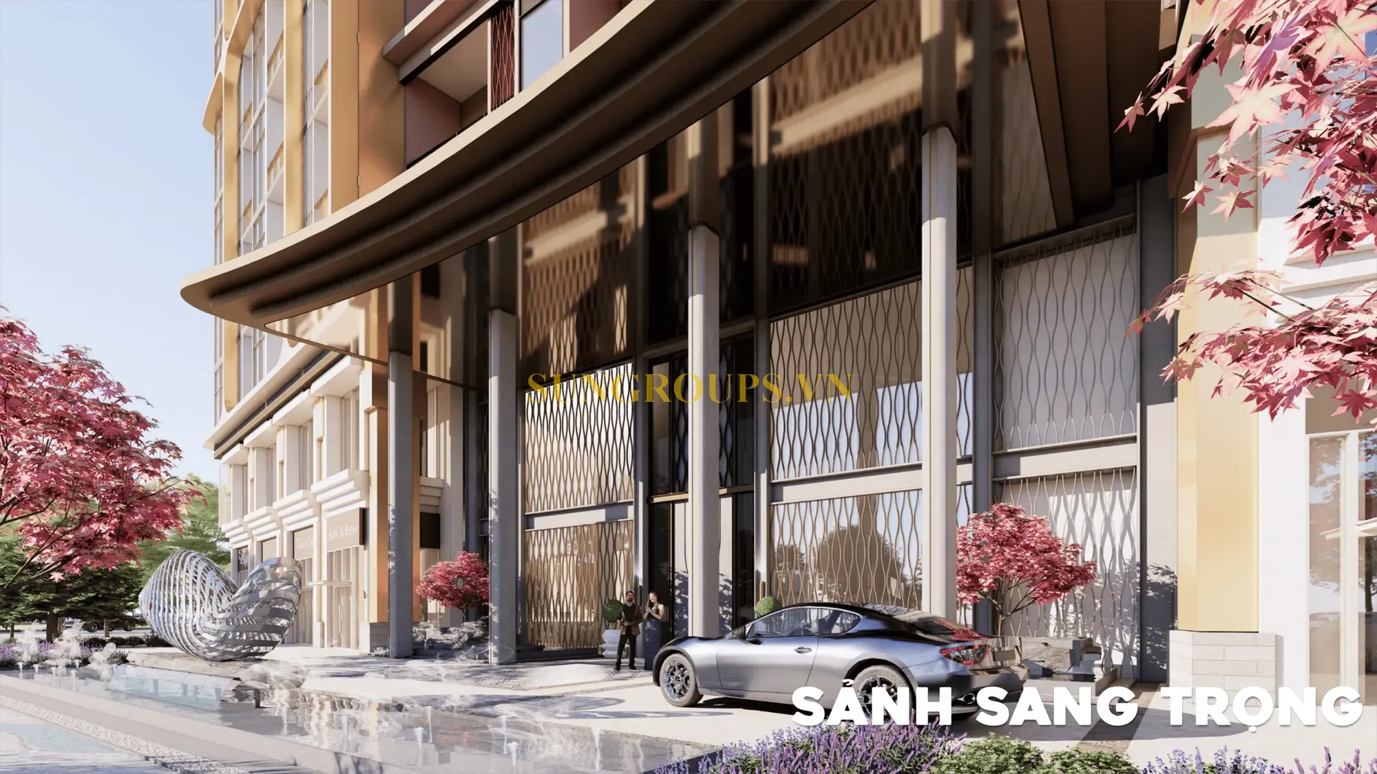 Sảnh đón sang trọng với thiết kế đẳng cấp quốc tế, Charmora City định hình chuẩn mực sống mới cho Nha Trang.