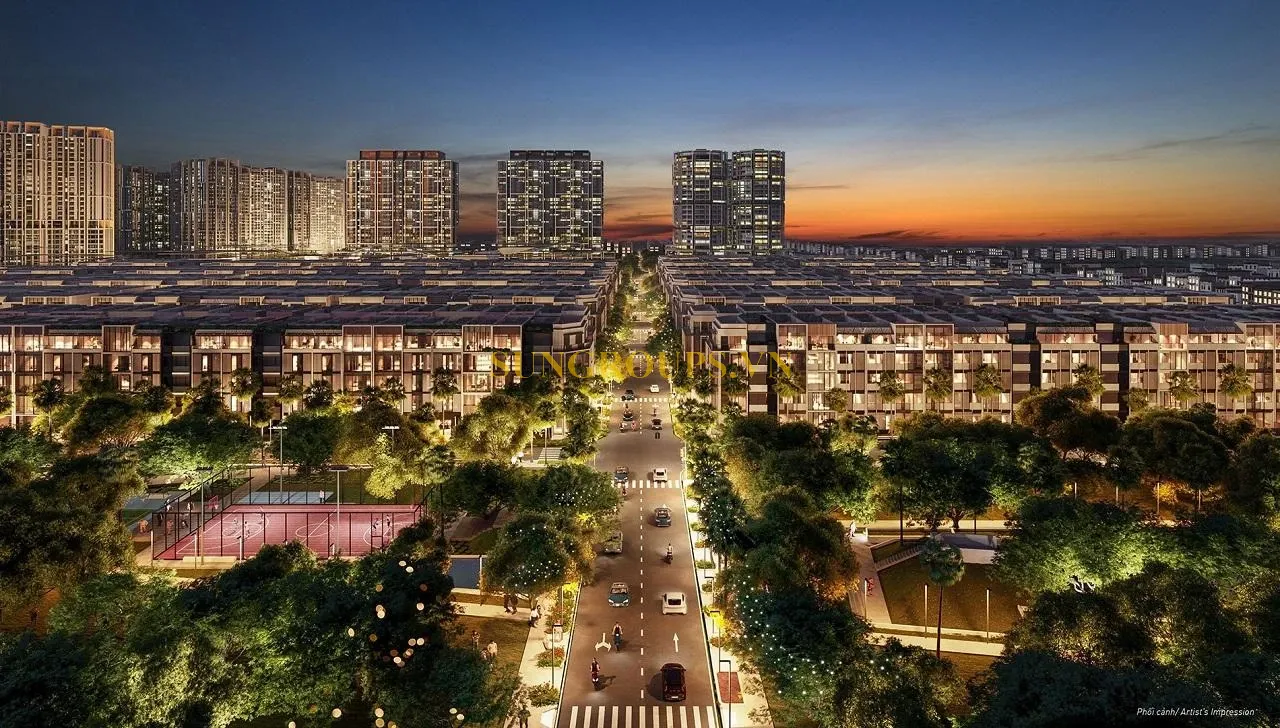 The Global City vị trí chiến lược của khu Đông TP HCM 4 Hình tổng thể dự án The Global City